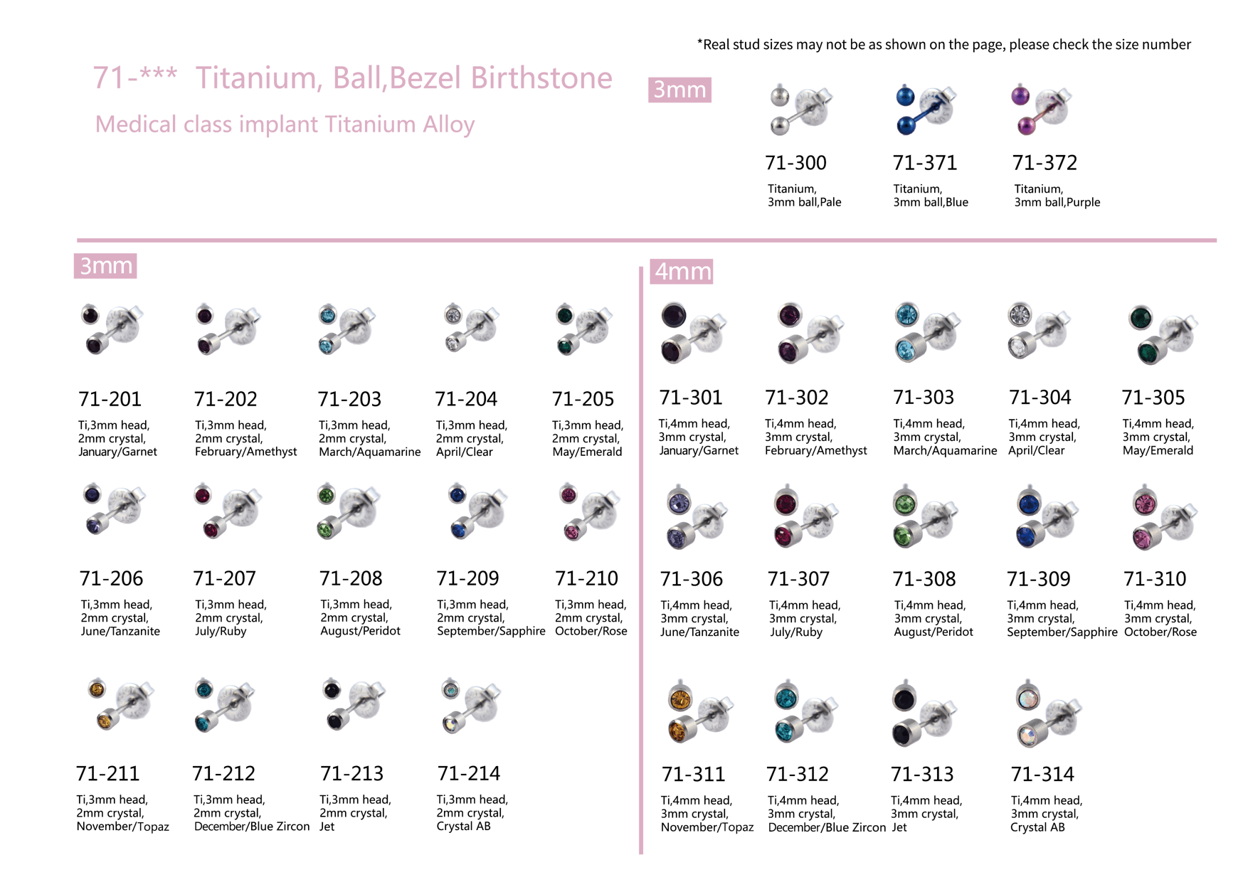 પસંદગી માટે અમારી પાસે તમારા માટે વિવિધ earring studs છે.(8)